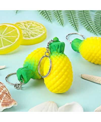 20 Pack Pineapple Keychains Pineapple Stress Relieve Toys Fruit Keychains for Party Favors and School Carnival Prizes School ...