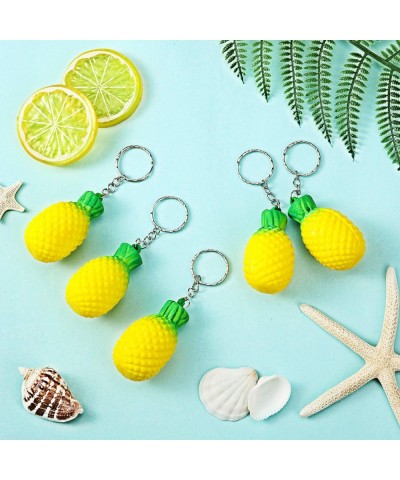 20 Pack Pineapple Keychains Pineapple Stress Relieve Toys Fruit Keychains for Party Favors and School Carnival Prizes School ...