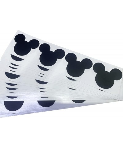 Mickeys Mouse Head Stickers Vinyl Chalkboard Labels 2.25 x 2 Inch PVC Mickey Chalk Labels 60 Pack Minnie Mouse Head Stickers ...