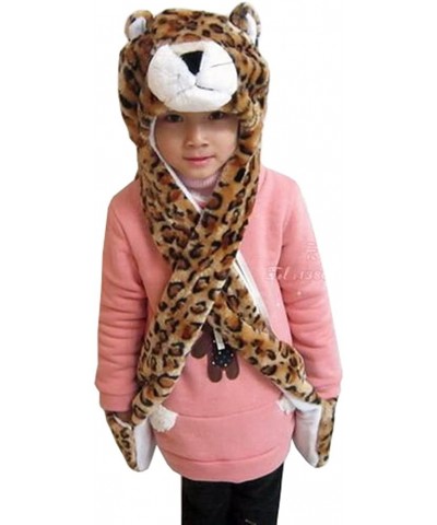 Cartoon Animal Hood Hoodie Hat with Attached Scarf and Mittens $26.17 Kids' Dress-Up Accessories