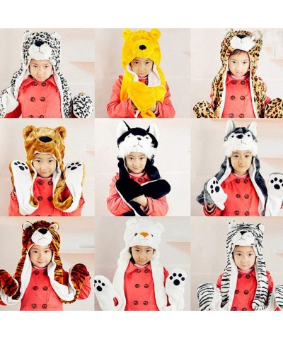 Cartoon Animal Hood Hoodie Hat with Attached Scarf and Mittens $26.17 Kids' Dress-Up Accessories