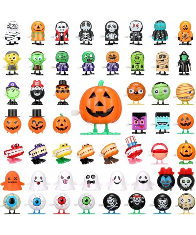 60 Pcs Halloween Wind Up Toy Assortments Halloween Party Favors Gift Jumping Flipping Walking Scary Toys Goody Bag Filler Bir...