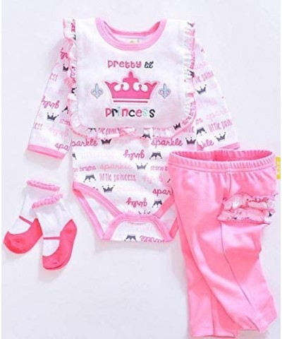 Reborn Baby Doll Clothes Girl Doll Clothing Outfit Accessories 4 Pices Sets for 20-23 Inches $18.00 Doll Accessories