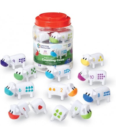 Snap-n-Learn Counting Cows Toy Set Develops Color Recognition Counting & Sorting Set Farm Animals 20 Pieces Ages 18+ months $...