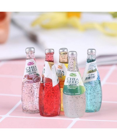 30 Pcs Dollhouse Wine Bottles Kitchen Wine Bottles Toy Accessories Mini Beer Drinks Miniature Drink Bottles Doll House Drink ...