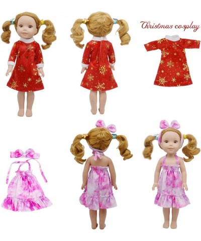 10 Sets 14 Inch Doll Dress Clothes Fashion Handmade Doll Casual Clothes and Dress Outfits and Accessories Include Hair Clips ...