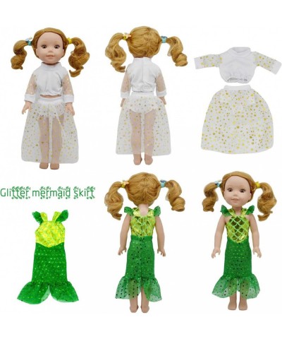 10 Sets 14 Inch Doll Dress Clothes Fashion Handmade Doll Casual Clothes and Dress Outfits and Accessories Include Hair Clips ...