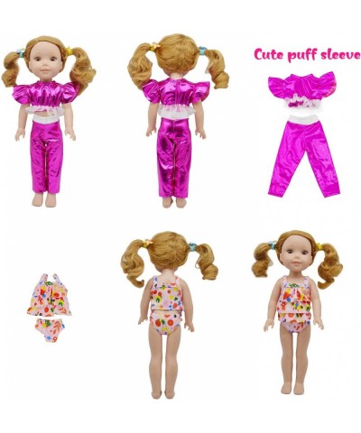 10 Sets 14 Inch Doll Dress Clothes Fashion Handmade Doll Casual Clothes and Dress Outfits and Accessories Include Hair Clips ...