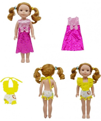 10 Sets 14 Inch Doll Dress Clothes Fashion Handmade Doll Casual Clothes and Dress Outfits and Accessories Include Hair Clips ...