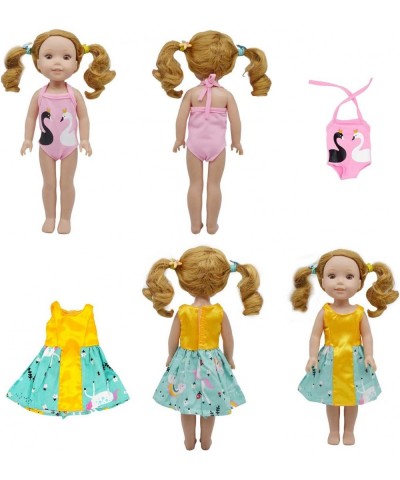 10 Sets 14 Inch Doll Dress Clothes Fashion Handmade Doll Casual Clothes and Dress Outfits and Accessories Include Hair Clips ...