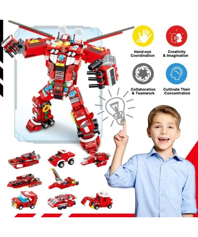 Robot Building Toys for Boys Age 6 7 8 9 10+ Year Old 836 PCS Creative Construction Truck Blocks Toys 35 in 1 STEM Educationa...