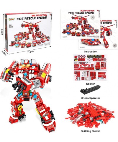 Robot Building Toys for Boys Age 6 7 8 9 10+ Year Old 836 PCS Creative Construction Truck Blocks Toys 35 in 1 STEM Educationa...