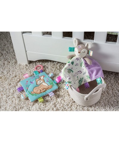 Soothing Sensory Crinkle Me Toy with Baby Paper and Squeaker Flora Fawn 6.5 x 6.5-Inches $23.05 Baby Rattles & Plush Rings