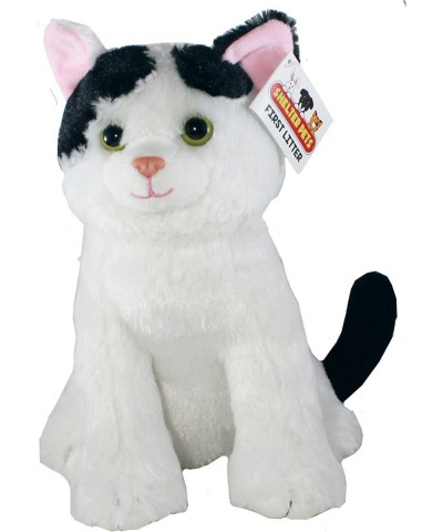 Series One: Nibbles The Cat - 10" White and Black Kitten Plush Toy Stuffed Animal - Based on Real-Life Adopted Pets - Benefit...