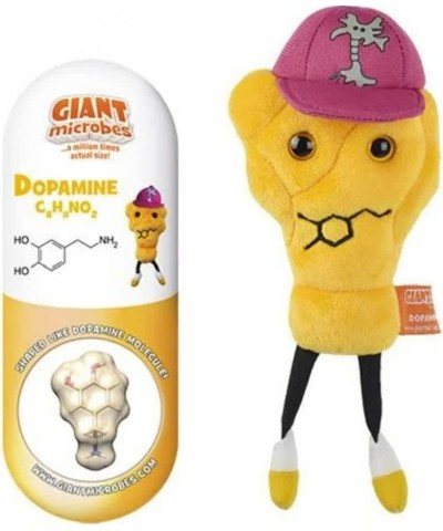 GIANTmicrobes Dopamine Plush – Learn About Brain Science and Mental Health with This Fun Gift for Friends Scientists Doctors ...