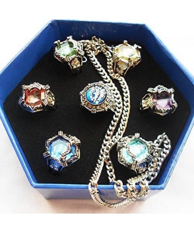 Katekyo Hitman Reborn Ring Cosplay (A Set of Seven) B $42.99 Kids' Dress-Up Accessories