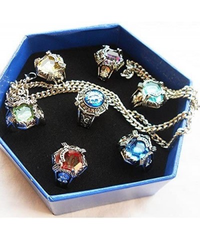 Katekyo Hitman Reborn Ring Cosplay (A Set of Seven) B $42.99 Kids' Dress-Up Accessories