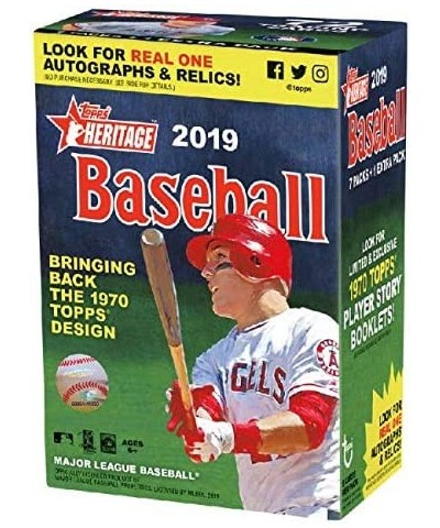 2019 Heritage Baseball Blaster Box (8 Packs/9 Cards) $101.27 Trading Cards & Accessories