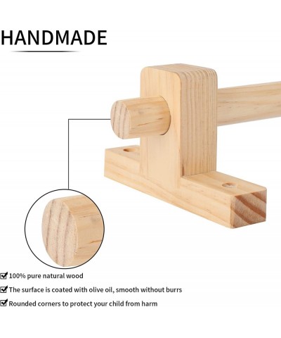 Montessori Pull Up Bar for Infants 16 Inch Adjustable Wooden Baby Pull Up Bar is Suitable for Babies 6-18 Months $48.17 Early...