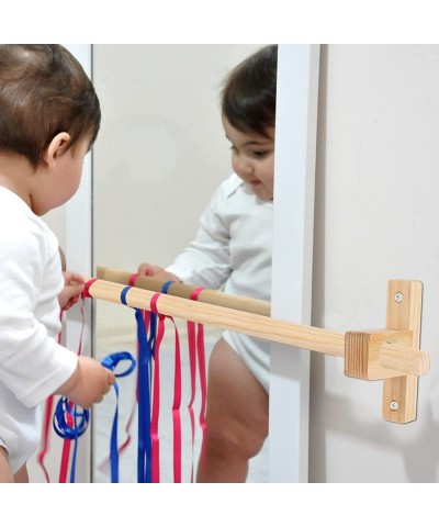 Montessori Pull Up Bar for Infants 16 Inch Adjustable Wooden Baby Pull Up Bar is Suitable for Babies 6-18 Months $48.17 Early...