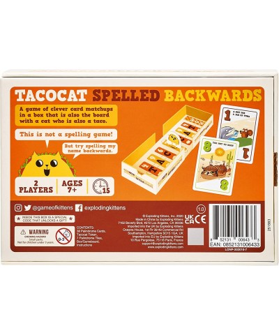 Tacocat Spelled Backwards - Family Card Game - Card Game for Adults Teens & Kids $25.03 Card Games