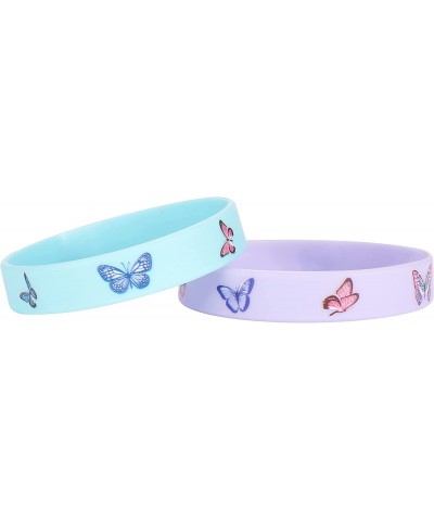 24 Pack Butterfly Silicone Wristbands Bracelets Butterfly Birthday Decoration Party Favors for Kids $18.38 Kids' Party Favor ...