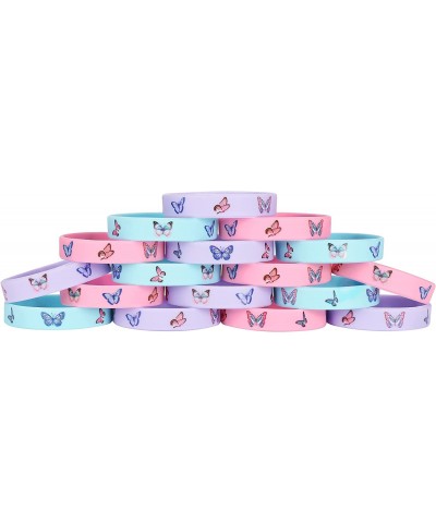 24 Pack Butterfly Silicone Wristbands Bracelets Butterfly Birthday Decoration Party Favors for Kids $18.38 Kids' Party Favor ...