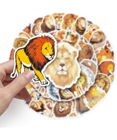 50 Pack Lion King of The Forest Stickers Animal Gifts for Adults Teen Boys and Girls Waterproof Vinyl Water Bottles Bicycle L...