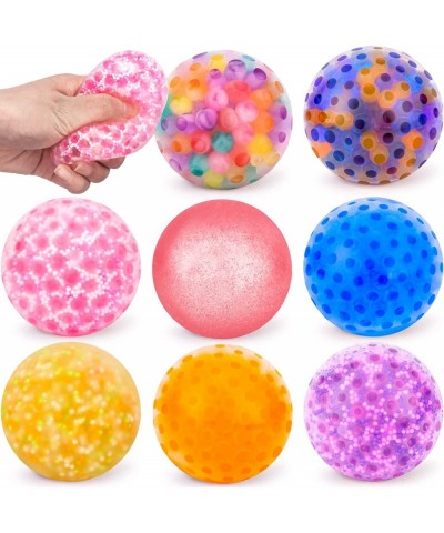 Sensory Stress Balls 8PCS squishies Balls Assorted 2.5 inch Squeeze Balls Fidget Stress Relief Toys for Adults Kids ADD ADHD ...