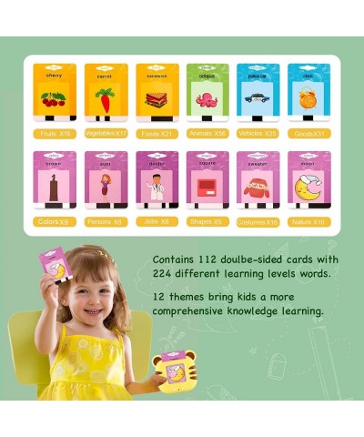 Talking Flash Cards for Toddlers 1-6 Years Including 112 Cards and 224 Sight Words Speech Therapy and Travel Toys for Kids Au...