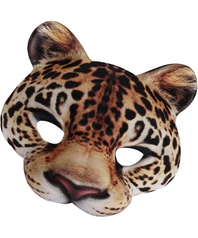 Half Face Masquerade Masks Animal Leopard Half Mardi Gras Kabuki Cat for Halloween Masquerade Cosplay Props $19.23 Kids' Dres...