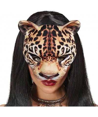 Half Face Masquerade Masks Animal Leopard Half Mardi Gras Kabuki Cat for Halloween Masquerade Cosplay Props $19.23 Kids' Dres...