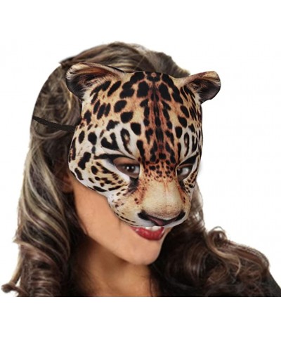 Half Face Masquerade Masks Animal Leopard Half Mardi Gras Kabuki Cat for Halloween Masquerade Cosplay Props $19.23 Kids' Dres...