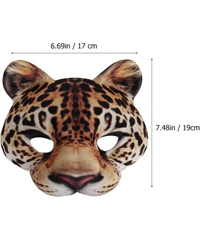 Half Face Masquerade Masks Animal Leopard Half Mardi Gras Kabuki Cat for Halloween Masquerade Cosplay Props $19.23 Kids' Dres...