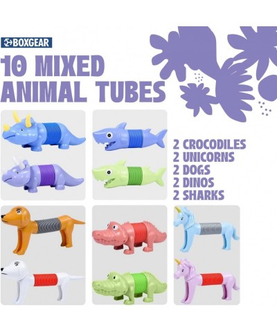 10-Pack Pop Tubes Mixed Animal Fidget Toys – Sensory Tubes for Toddlers – Cute Animal Sensory Fidget Toys for Girls and Boys ...