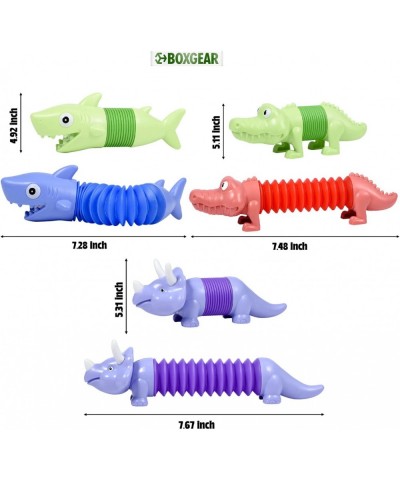 10-Pack Pop Tubes Mixed Animal Fidget Toys – Sensory Tubes for Toddlers – Cute Animal Sensory Fidget Toys for Girls and Boys ...