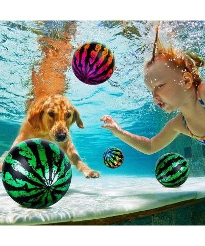 4 Pcs Swimming Pool Game Ball Pack Fills with Water 9 Inch 6.5 Inch Pool Balls Toys Underwater Pool Toy Ball with Hose Adapte...