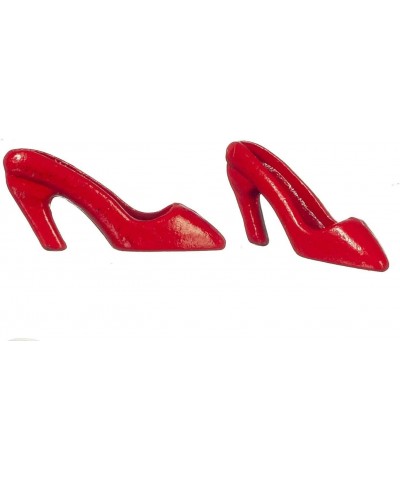 Dollhouse Red High Heel Shoes Miniature Bedroom Ladies Shop Accessory 1:12 $18.81 Dollhouse Accessories