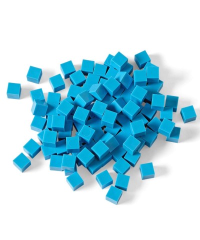 Blue Plastic Base Ten Unit Blocks Place Value Blocks Counting Cubes for Kids Math Base Ten Blocks Classroom Set Math Blocks K...