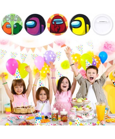 Among Us Party Supplies 91 Pcs Birthday Party Favors Gifts Set Include 12 Bracelets 12 Key Chains 12 Button Pins 5 Key Rings ...