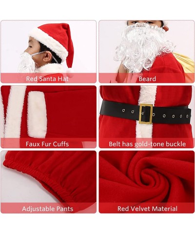 Kids Santa Claus Costume Children Santa Suit Christmas Santa Costume for Boys Party Cosplay $23.27 Kids' Costumes