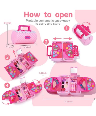 Kids Makeup Kit for Girls Washable Princess Real Cosmetic Case Kids’ Dress Up & Pretend Play Make Up Set Birthday Gifts Toys ...