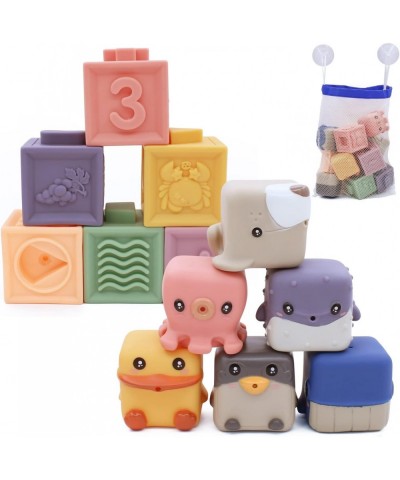 12PCS Baby Soft Stacking Blocks Squeeze Teething Toys Educational Montessori Sensory Toy for 6-12 Months Babies $32.05 Early ...