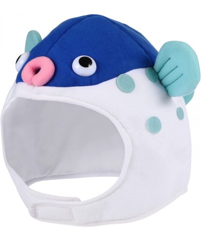 Party Costume Hat Puffer Fish Shape Cap Plush Animal Cosplay Headwear Photo Prop for Carnival Festival $28.78 Kids' Party Hats