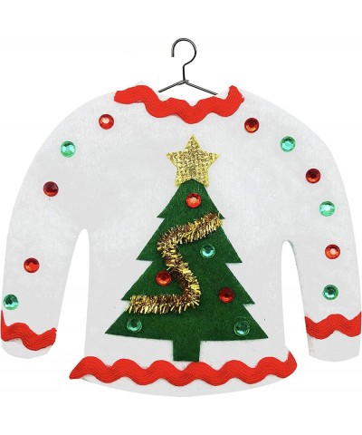 6 DIY Ugly Sweater Christmas Tree Ornament Holiday Craft Kit Decoration for Kids Gift Toys Stuffers Décor $24.54 Craft Kits