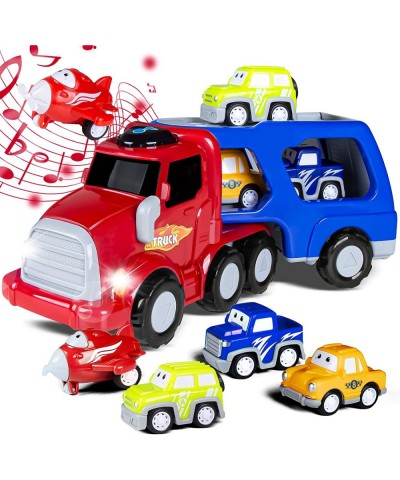 Toys Car for 1 2 3 Year Old Boys 11-in-1 Carrier Truck Toddler boy Toy Friction Power Toy Cars with Light & Sound Kid Toys fo...