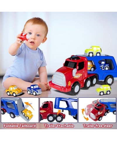 Toys Car for 1 2 3 Year Old Boys 11-in-1 Carrier Truck Toddler boy Toy Friction Power Toy Cars with Light & Sound Kid Toys fo...