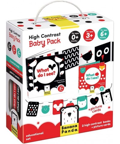 High Contrast Baby Pack - includes 7 Double-Sided Flash Cards and 2 Accordion Books Designed for Babies Ages 0 to 1 Year $37....