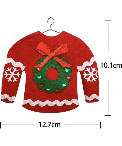 6 DIY Ugly Sweater Christmas Tree Ornament Holiday Craft Kit Decoration for Kids Gift Toys Stuffers Décor $24.54 Craft Kits