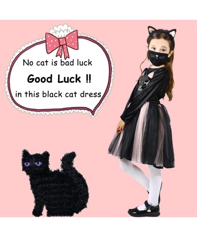 Cute Cat Costume Dresses for Girls Halloween Cat Cosplay Dresses with Accessories $42.45 Kids' Costumes